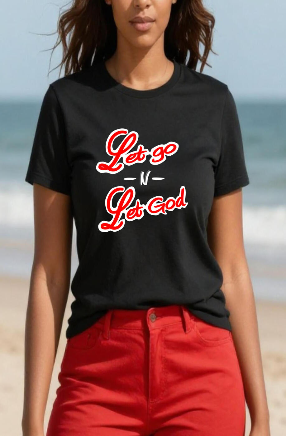 Let Go N Let God Women Christian T-shirt